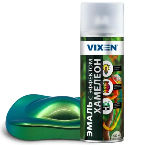 Эмаль аэрозольная с эффектом хамелеон Vixen цвет ледяной мохито 0.52 мл VIXEN None
