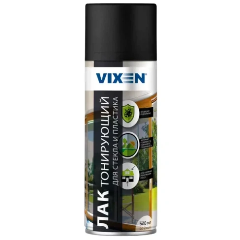 Лак аэрозольный тонирующий Vixen для стекла и пластика 520 мл VIXEN None