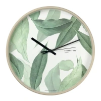 Часы настенные Troykatime «Зелёные листья» ø30 см TROYKATIME ДИЗАЙНЕРСКИЙ Зеленые листья