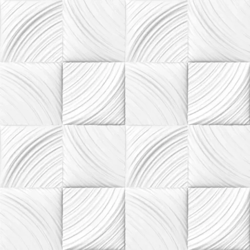 Плита потолочная инжекционная бесшовная полистирол белая Идиллия 50 x 50 см 2 м² FORMAT DITP-0IDYLL-WH-0018