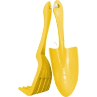 Набор садовых инструментов In garden 2 предмета: лопатка и грабельки желтый Без бренда