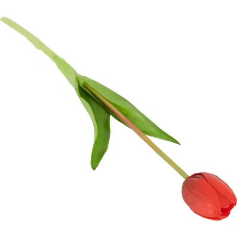 Тюльпаны искусственный Soft touch 1 шт цвет красный Без бренда None