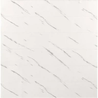 Листовая панель ПВХ Grace 3D мрамор мягкая 3 мм 700x700 мм цвет белый GRACE