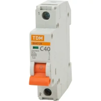 Автоматический выключатель TDM Electric ВА47-29 1P C40 А 4.5 кА SQ0206-0078 TDM ELECTRIC