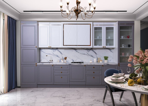 Кухонная мебель Лючия бело-серый 4,2м