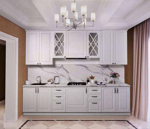 Кухонная мебель Виктория белая 3м