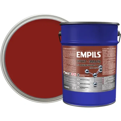 Грунт-эмаль по ржавчине 3 в 1 Empils PL гладкая цвет красно-коричневый 5 кг EMPILS None