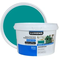 Эмаль Luxens акриловая полуматовая цвет изумрудный 2.5 кг LUXENS None
