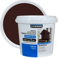 Эмаль Luxens акриловая полуматовая цвет шоколадный 0.9 кг LUXENS None