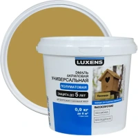 Эмаль Luxens акриловая полуматовая цвет песочный 0.9 кг LUXENS None