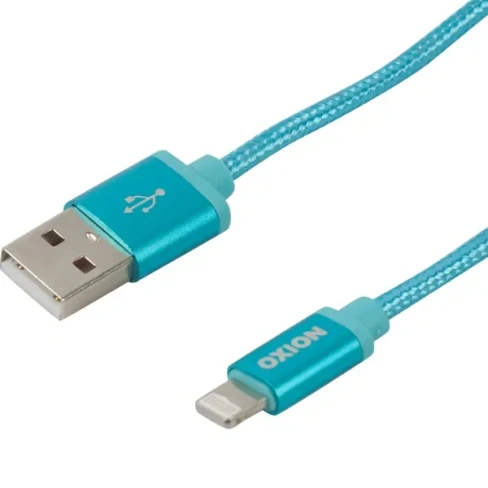 Кабель Oxion USB-Lightning 1.3 м 2 A цвет синий OXION 8PIN