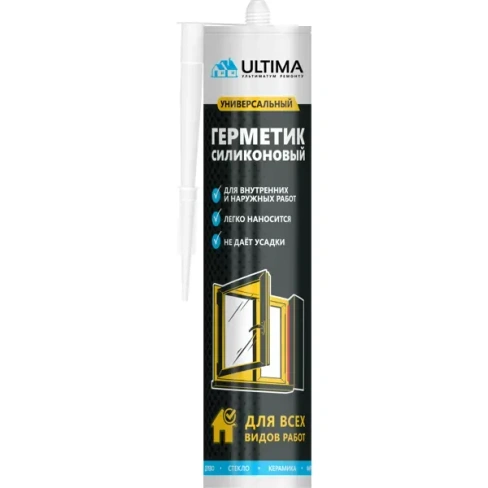 Герметик силиконовый Ultima универсальный цвет коричневый 280 мл ULTIMA H2631 Универсальный