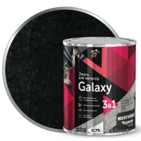 Грунт-эмаль 3 в 1 по металлу и ржавчине Parade Galaxy молотковая цвет черный 0.75 л PARADE None