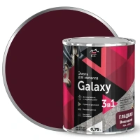 Грунт-эмаль 3 в 1 по металлу и ржавчине Parade Galaxy гладкая цвет вишневый 0.75 л PARADE None