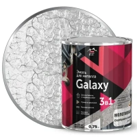 Грунт-эмаль 3 в 1 по металлу и ржавчине Parade Galaxy молотковая цвет серебристо-серый 0.75 л PARADE None
