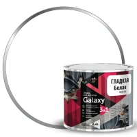 Грунт-эмаль 3 в 1 по металлу и ржавчине Parade Galaxy гладкая цвет белый 0.45 л PARADE None
