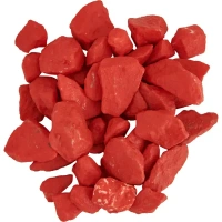 Камень окрашенный фракция 10-20 мм №1 красный 20 кг Без бренда