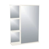 Шкаф зеркальный подвесной 60x72.2 см правый цвет белый Без бренда ЗЕРКАЛЬНЫЙ ШКАФ ПРАВЫЙ Универсальный