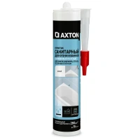 Герметик силиконовый санитарный Axton уксусный 280 мл белый AXTON None