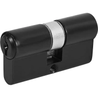 Цилиндр Зенит МЦ1-5-60, 30x30 мм, ключ/ключ, цвет черный ЗЕНИТ