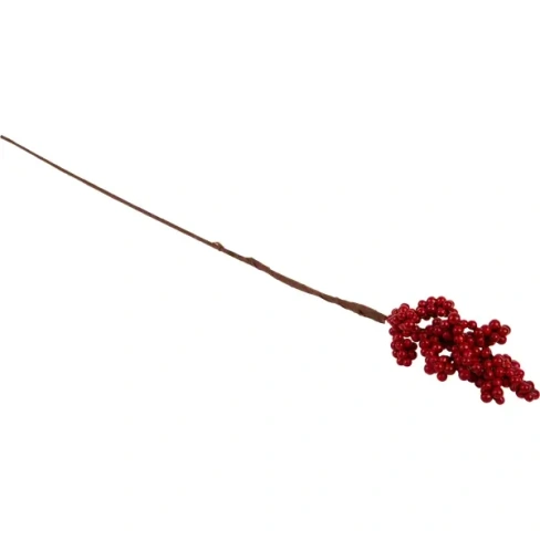 Штекер декоративный Ягоды пластик красный 10x60 см Без бренда None