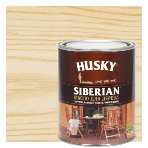 Масло для дерева Husky Siberian прозрачное 0.9 л HUSKY