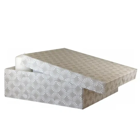 Коробка для хранения Ливистона 04 30.5x30.5x10 см полипропилен коричнево-белый Без бренда Ливиистона ливистона