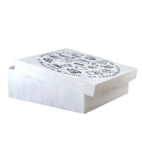 Коробка для хранения Графио 04 30.5x30.5x10 см полипропилен бело-черный Без бренда Графио графио