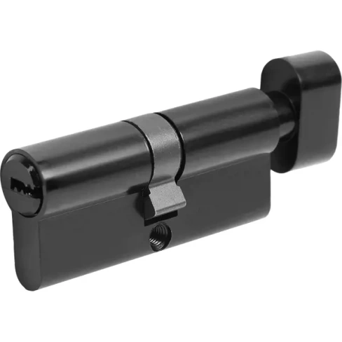Цилиндр для замка с ключом 35x35 мм цвет черный НОРА-М None