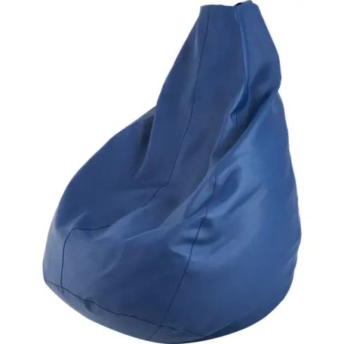 Кресло-груша экокожа синий 80x120 см Без бренда Кресло мешок