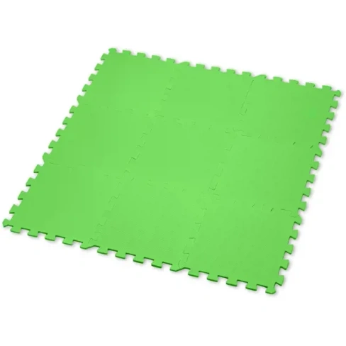 Мягкий пол пазл 33x33 см цвет зеленый Без бренда Нет