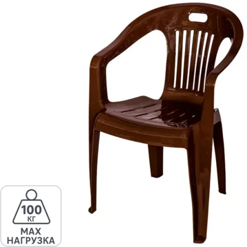 Кресло №5 Комфорт-1 54x53.5x78 см полипропилен шоколадный Без бренда None