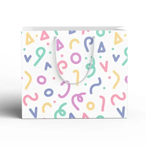 Пакет подарочный Конфетти 20x15 см цвет разноцветный СИМФОНИЯ Подарочный пакет бумажный