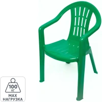 Кресло Туба-дуба Невод 0012 58.5x57.5x81.5 см полипропилен зеленое ТУБА-ДУБА Да