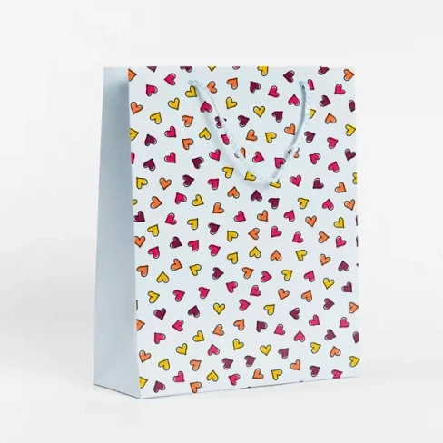 Пакет подарочный С любовью 25.5x36 см разноцветный СИМФОНИЯ Подарочный пакет бумажный