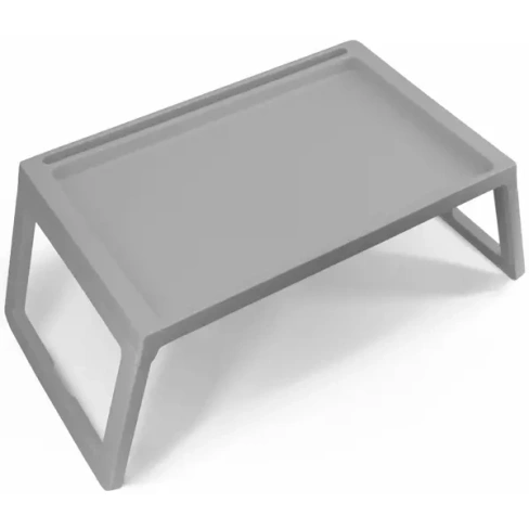 Столик прямоугольный 54.5x35.5 см пластик цвет серый Без бренда None