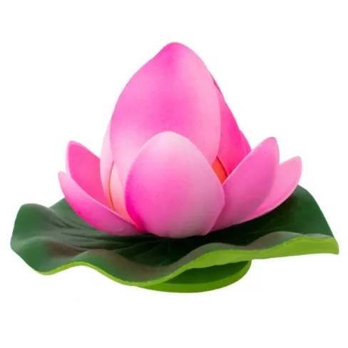 Цветок для водоема Ecotec Бутон лотоса пластик розовый ø10 см ECOTEC Декоративный цветок для водоема