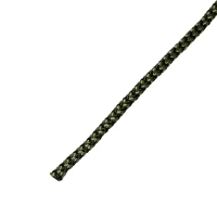 Паракорд полиамидный Сибшнур 2.2 мм на отрез, цвет зелено-черный Без бренда None