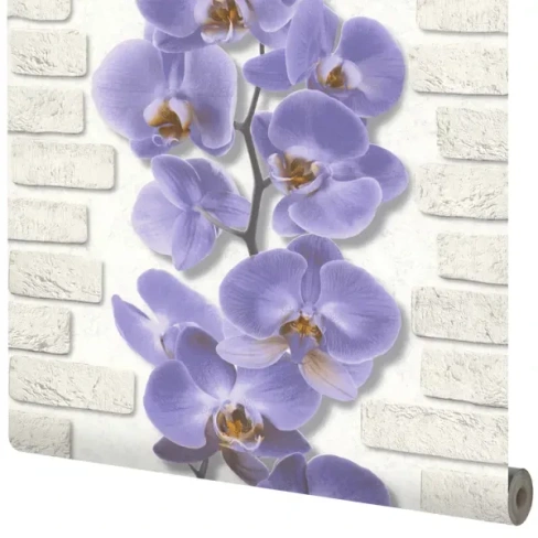 Обои виниловые Аспект Ру Орхидея фиолетовые 0.53 м 10107-46 АСПЕКТ РУ Обои Орхидея