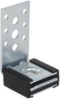 LKHN Держатель L-образный fischer со звукоизоляцией для воздуховодов оц. сталь/каучук, M8/M10 41x60x2.5 мм
