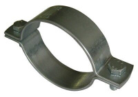 FFPS Хомут стальной fischer для неподвижной опоры оц. сталь, 75-80 мм (2 1/2“)