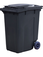 Мусорный контейнер МКТ 360 серый для сбора мусора Тара